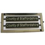 57308 County of Staffordshire Etched Nameplate - OO DRS