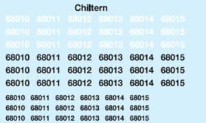 Chiltern Livery Class 68 Renumbering Pack - for DAPOL 68 OO
