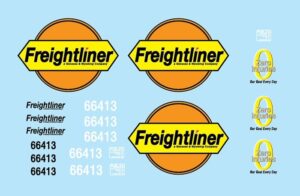 66413 Freightliner Orange Transfer Pack OO Gauge