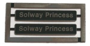 47832 Solway Princess Etched Nameplate - OO DRS