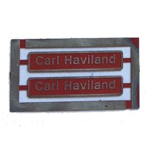 37419 Carl Haviland Etched Nameplate - OO DRS