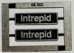 68002 Intrepid Class 68 Etched Nameplate - N Gauge