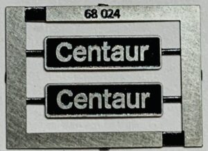 68024 Centaur Class 68 Etched Nameplate - OO DRS