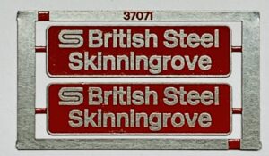37071 British Steel Skinningrove Etched Nameplate - OO Gauge