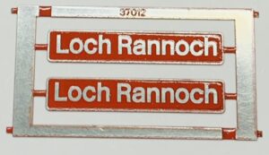 37012 Loch Rannoch Nameplate - OO Gauge