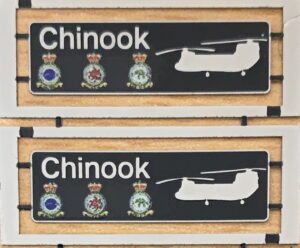 66723 Chinook  Etched Nameplates - OO Gauge
