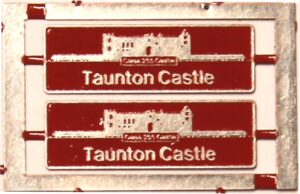 43186 Taunton Castle etched nameplates OO Gauge