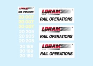 Loram Livery Class 20 - 20205 - 20207 - 20189 - OO Gauge