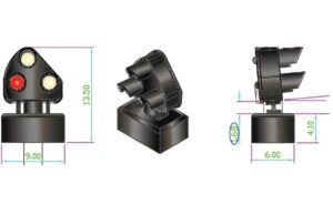 DCCconcepts DCD-GS-BR.4 4x 2-wire STEAM Era 3-light Ground Signal