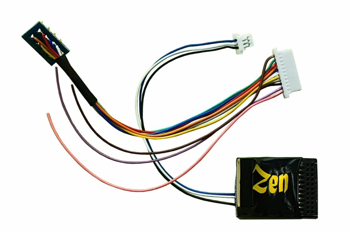 DCCconcepts DCD-ZN218.6 Zen Black Decoder: 21 pin MTC and 8 pin connection. 6 full power functions.