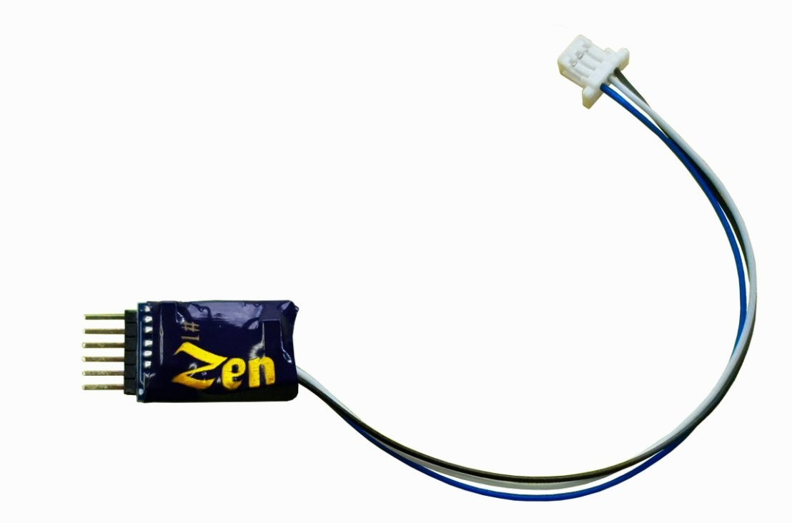 DCCconcepts DCD-ZN6D.2 Zen Blue+ Decoder: NEM651 6-Pin Direct - 2 Function