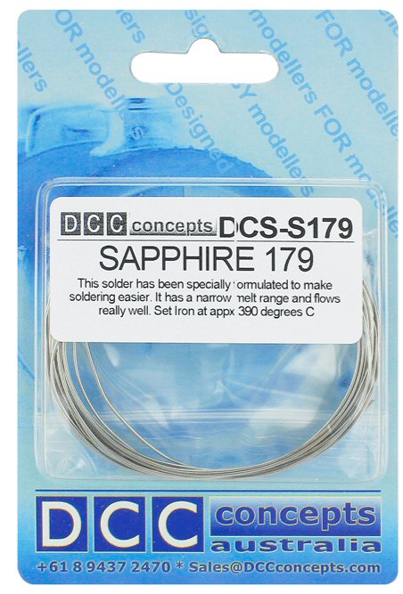 DCCconcepts DCS-S179 Sapphire 179 Solder (Super Versatile)