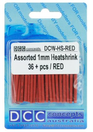 DCCconcepts DCW-HS-RED Heat Shrink Red (36 Pack)