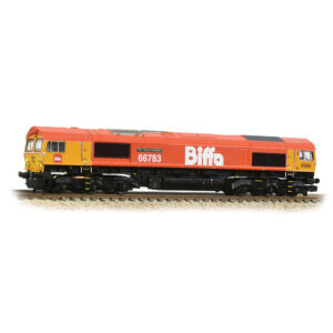Graham Farish 371-399 Class 66 - 66783 The Flying Dustman BIFFA Red Livery N Gauge