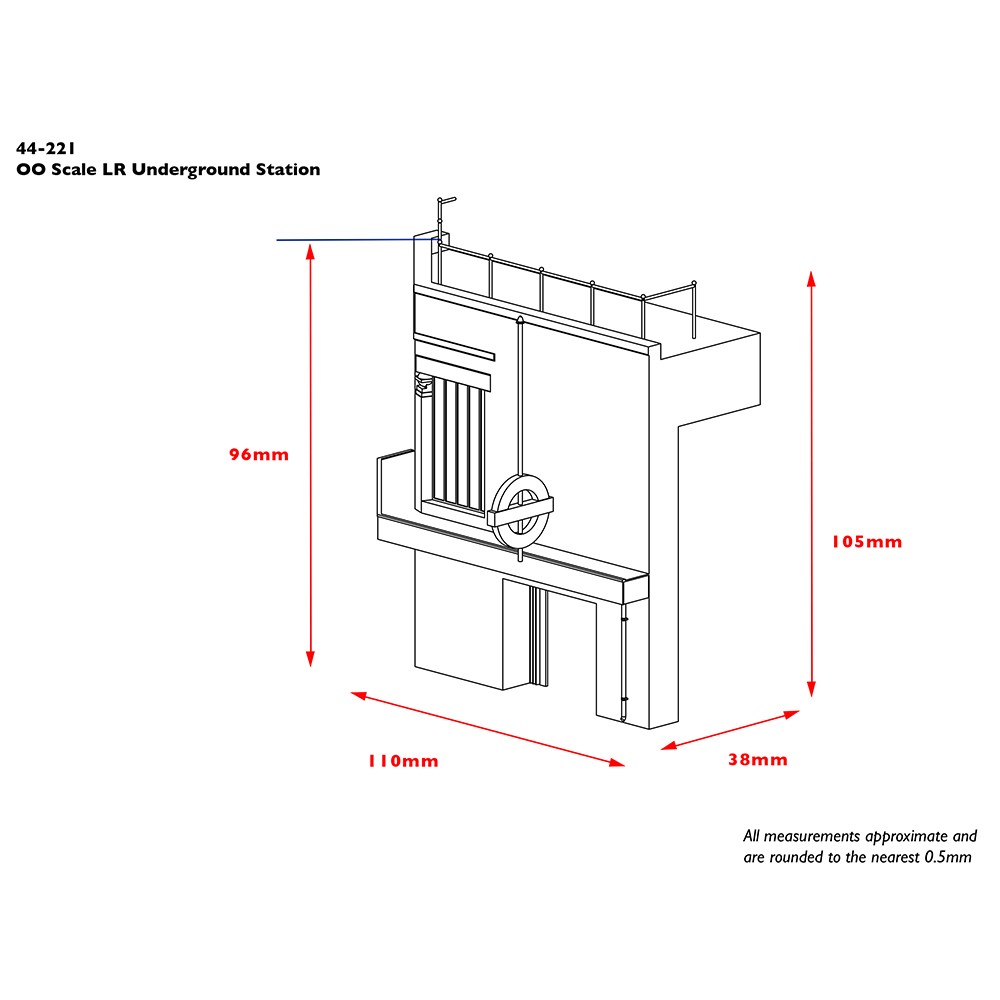 Bachmann 44-221 Scenecraft - Low Relief Underground Station, OO Gauge