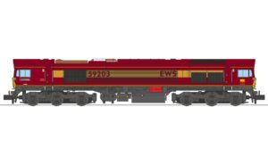 Revolution Trains RT-N59-EW-204DC Class 59 - 59/2 EWS livery 59204 Vale of Glamorgan N Gauge