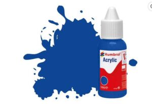 Humbrol No 14 French Blue Acrylic Paint (14ml) - Water Based acrylic paint