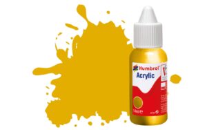 Humbrol DB0016 No 16 Gold Metallic Acrylic Paint (14ml) - DB0016