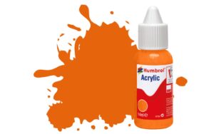 Humbrol DB0018 No 18 Orange Gloss Acrylic Paint (14ml) - DB0018