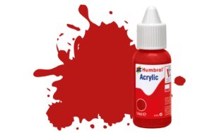 Humbrol DB0060 No 60 Scarlet Matt Acrylic Paint (14ml) - DB0060