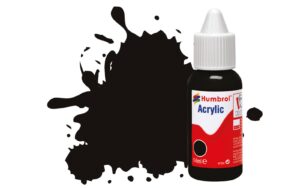 Humbrol DB0085 No 85 Black Satin Acrylic Paint (14ml) - DB0085