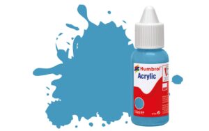 Humbrol DB0089 No 89 Middle Blue Matt Acrylic Paint (14ml) - DB0089