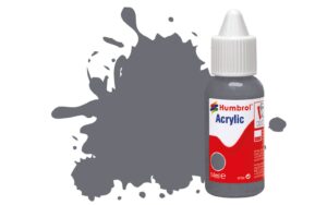 Humbrol DB0123 No 123 Extra Dark Sea Grey Satin Acrylic Paint (14ml) - DB0123