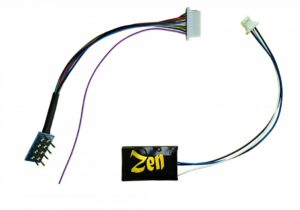DCCconcepts DCD-ZNmini.4 Zen Black Decoder: Mini 8 Pin Harness 4 Function