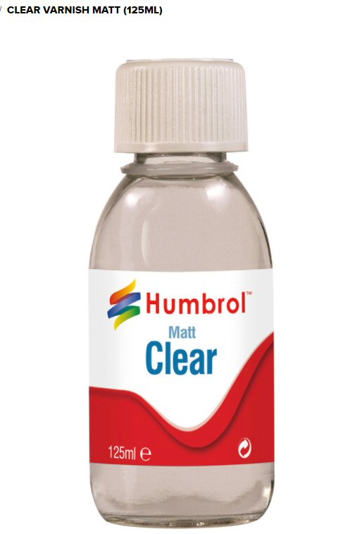 HUMBROL AC7434 CLEAR MATT VARNISH (125ML)