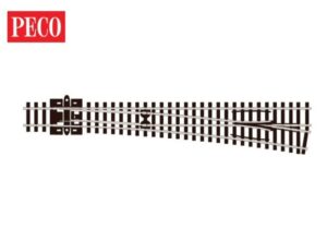 Peco SL-388 Turnout, Large Radius, Right Hand, Insulfrog N Gauge