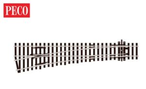 Peco SL-96 Streamline Code 100 OO/HO,  Turnout, Medium Radius, Left Hand Insulfrog OO Gauge
