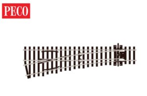 Peco SL-E192 Turnout, Small Radius, Left Hand, Electrofrog OO Gauge