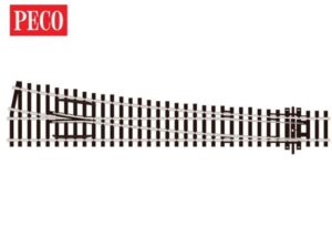 Peco SL-E88 Streamline Code 100 OO/HO,  Turnout, Large Radius, Right Hand Electrofrog OO Gauge