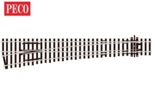 Peco SL-E89 Streamline Code 100 OO/HO,  Turnout, Large Radius, Left Hand Electrofrog OO Gauge