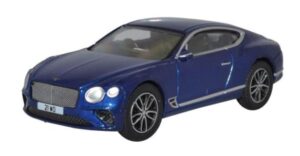 OXFORD DIECAST 76BCGT001 BENTLEY CONTINENTAL GT SPORT PEACOCK BLUE - OO gauge