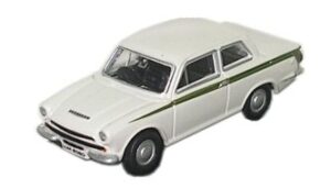 OXFORD DIECAST 76COR1001, FORD CORTINA MKI BLACK WHITE, OO Gauge