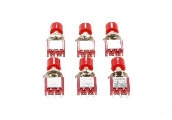 DCCconcepts DCD-APB Alpha Push-Button (6-Pack of Push-Button Switches)