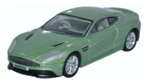 OXFORD DIECAST 76AMV001 ASTON MARTIN VANQUISH COUPE APPLETREE GREEN - OO gauge