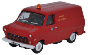 OXFORD DIECAST 76FT1003, FORD TRANSIT MKI LONDON FIRE BRIGADE, OO Gauge