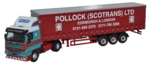 OXFORD DIECAST 76S143001 SCANIA 143 40FT CURTAINSIDE POLLOCK - OO gauge
