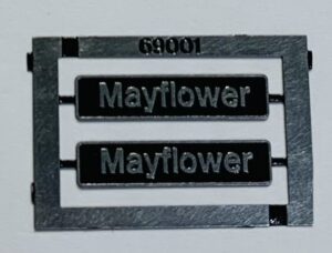69001 'Mayflower' Etched Nameplate - OO Gauge