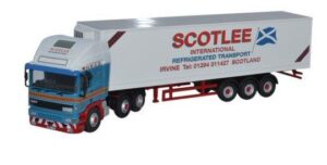 OXFORD DIECAST - 76EC001 ERF EC OLYMPIC CURTAINSIDE 40FT FRIDGE SCOTLEE TRANSPORT - OO gauge