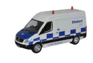 OXFORD DIECAST 76MSV001 MERCEDES SPRINTER VAN STOBART AIR - OO gauge