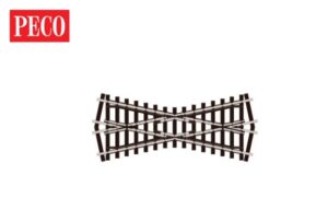 Peco SL-E193 Streamline Code 75 OO/HO,  Crossing, Short Electrofrog OO Gauge