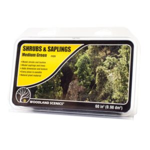 Woodland Scenics Medium Green Shrubs & Saplings WF1129
