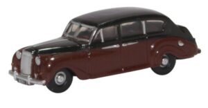 OXFORD DIECAST - NAP004 AUSTIN PRINCESS (LATE) BLACK/ROYAL CLARET - N gauge