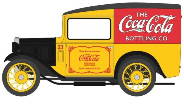 OXFORD DIECAST 76ASV006CC AUSTIN 7 VAN COCA COLA - OO gauge