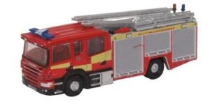 OXFORD DIECAST - NSFE007 SCANIA PUMP LADDER SURREY FIRE AND RESCUE - N Gauge