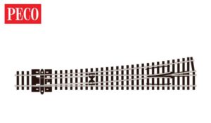 Peco SL-389 Turnout, Large Radius, Left Hand, Insulfrog N Gauge