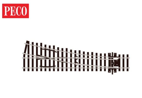 Peco SL-E191 Turnout, Small Radius, Right Hand, Electrofrog OO Gauge